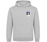 Raul Real Madrid Icon Frame Men's Hoodie - Gray / XS
