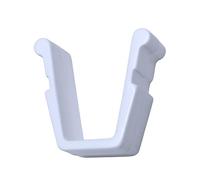 Raum² 100 Curtain Rail End Stops for Square Cut-Out 10 mm x 10 mm Plastic Stopper for Curtain Rails, White - 10, 100, 200 Pieces (Pack of 100)