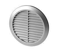 Raund Circle Air Vent Grille Cover Silver 100-150, Wall and Ceiling Adjustable(T36ss)