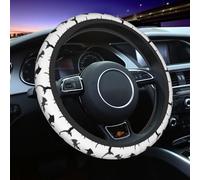 Raunew Car Steering Wheel Cover for Women & Men, Cool Dragon Silhouettes Flying 15 Inch Universal Car Steering Wheels Accessories for Diverse Cars, Neoprene No Slip Forro para Volante De Carro