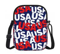 Raunew Crossbody Bag for Women Men, Usa Alphabet Graffiti Pattern Phone Wallet Cross Body Purse Bag Shoulder Bag