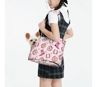 Raunew Dog Purse Carrier for Small Dogs Under 10 Kg, Disco Ball Cowboy Hat Boots Horseshoe Collapsible Dog Carrier with Pockets Purse Rabbit Cat Puppies Tote Bag for Outing Travel Shopping