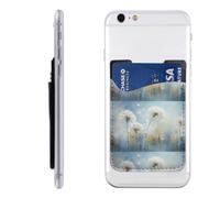 Raunew Phone Wallet Stick On, Soft Tone Dandelion Oil Canvas | Cell Phone Card Holder Pocket for Back Adhesive Credit Card Holder Non-Slip Of Phone Case for All Smartphones, Fit 4 Cards
