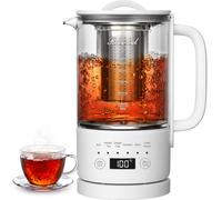 Rauwseul Smart Glass Electric Kettle 0.6L 500W, Temp 40-75°C Adjustable