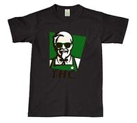 RAV3 THC KFC T-Shirt Marijuana Drugs Cannabis Gangster DOPE Stoner Weed TOP Black