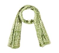 Ravaiyaa - Attitude is everything Zigzag Print Pure Cotton Dupatta Women Lightweight Long Hijab Hand Block Print Scarf, Green, 72"x22"