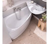 Ravak Avocado 1600 Space Saving Corner Bath & Panel - Left Hand