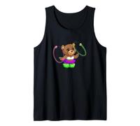 Rave Bear Poi Balls Flow EDM Fun Mascot Girl Tank Top