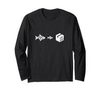 Rave Dance Moves Techno Trance EDM Festival Fish Little Fish Long Sleeve T-Shirt