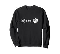 Rave Dance Moves Techno Trance EDM Festival Fish Little Fish Sweatshirt