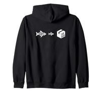 Rave Dance Moves Techno Trance EDM Festival Fish Little Fish Zip Hoodie