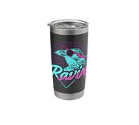 Rave Dj Raving Raven Crow Design for a Techno Raver Stainless Steel Insulated Tumbler