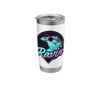 Rave Dj Raving Raven Crow Design for a Techno Raver Stainless Steel Insulated Tumbler