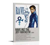 Rave In2 The Joy Fantastic by Prince Poster Canvas Cover Wall Art Print Aesthetic Poster Art Painting for Room 08x12inch(20x30cm) Frame-style