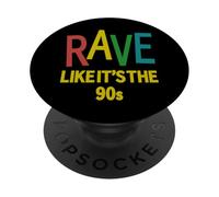 Rave Like It's The 90s | Vintage House Music PopSockets Adhesive PopGrip