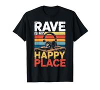 Rave Music My Happy Place Musician Lovers DJ Headphone T-Shirt