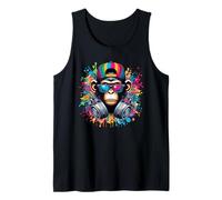 Rave Party Rock Metal Zeltfest Spruch Monkey Oktoberfest Top Tank Top
