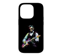 Rave President Abe Lincoln Playing Guitar Graphic EDM Art Case for iPhone 14 Pro