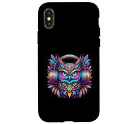 Rave Rainbow Owl House EDM Festival Raver Animal EDC Case for iPhone X/XS