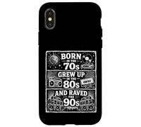 Raved in the 90s, Old Skool Raver, Raving, OldSkool Music Case for iPhone X/XS