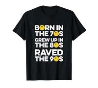 Raved in The 90s, Old Skool Raver, Raving, OldSkool Rave T-Shirt, Men, Black, X-Large