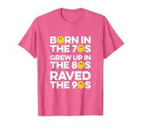 Raved in The 90s, Old Skool Raver, Raving, OldSkool Rave T-Shirt, Men, Pink Heather, Small