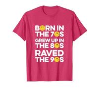 Raved in The 90s, Old Skool Raver, Raving, OldSkool Rave T-Shirt, Men, Red Heather, Large