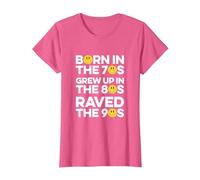 Raved in The 90s, Old Skool Raver, Raving, OldSkool Rave T-Shirt, Women, Pink Heather, X-Small