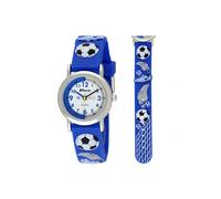 Ravel 3D Football Timeteacher Children Boy Girl Analogue Multicolour Strap Watch Blue