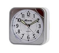 Ravel - Albany Travel Quartz Alarm Clock - Silver