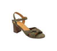 Ravel 'balne' Suede Heeled Sandals In Olive Olive