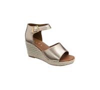 Ravel 'belby' Leather Wedge Sandals In Rose Gold Rose Gold