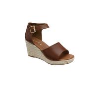 Ravel 'belby' Leather Wedge Sandals In Tan Tan
