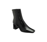 Ravel Black Leather 'bann' Heeled Ankle Boots Black 6