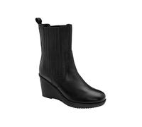 Ravel Black Leather 'calvay' Wedge Boots Black