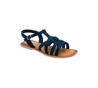 Ravel Blue Suede 'laver' Flat Open-Toe Sandals Blue