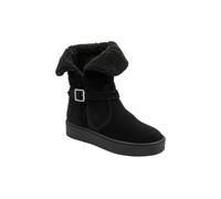 Ravel 'burley' Suede Flat Ankle Boots In Black Black 6