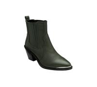 Ravel 'cann' Leather Ankle Boots In Green Green 4
