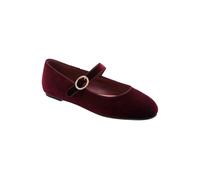 Ravel 'caxton' Velvet Mary-Jane Shoes In Burgundy Burgundy