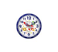 Ravel Children's 25cm Time Teacher Wall Clock - Blue Space