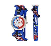 Ravel 3D Racing Car Timeteacher Children Boy Girl Analogue Watch Blue