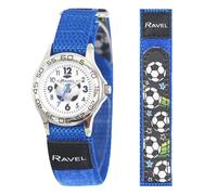Ravel Children's Blue Football Watch with Easy Fasten Action Strap - Analogue Quartz - R1507.62