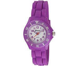 Ravel Children's Easy Read Quartz Watch with White Dial Analogue Display and Purple Silicone Strap R1802.7