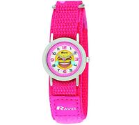 Ravel Children's Emoji Watch on Pink Easy Fasten Strap