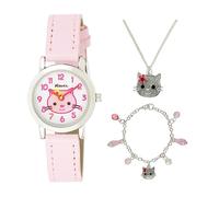 Ravel Children's 'Little Gems' Kitten Watch and Silver Plated Jewellery set.