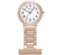 Ravel - Classic Easy Read Nurses Fob Watch - Analogue Quartz - R1101.40 - Rose Gold Tone