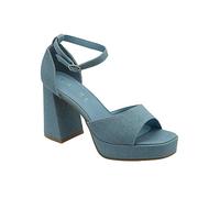 Ravel Denim Ornsay Platform Sandals Gold