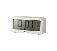 Ravel - Devon Contemporary Digital Light Sensor Alarm Clock - White
