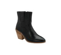 Ravel 'dorey' Leather Heeled Ankle Boots In Black Black