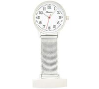 Ravel Easy Read Mesh Nurses Fob Watch - White Dial
